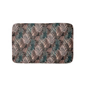 Tropical plants, jungle, tropics , beige ,leaves  badmat (Voorkant)