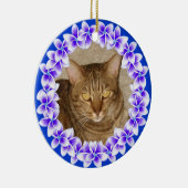 Tropical Plumeria Lei Photo Ornament (Rechts)