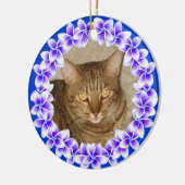 Tropical Plumeria Lei Photo Ornament (Links)