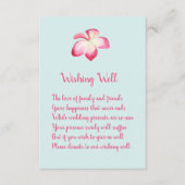 Tropical Plumeria Wedding Wishing Well Kaarten (Voorkant)