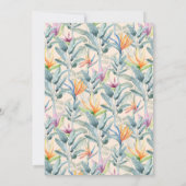 Tropical Pool Party Afstuderen Kaart (Achterkant)