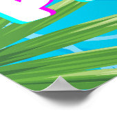 Tropical Pool Party Verjaardag Welkom Poster (Hoek)