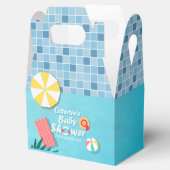 Tropical Pool Party Zomer Baby shower Bedankdoosjes (Geopend)