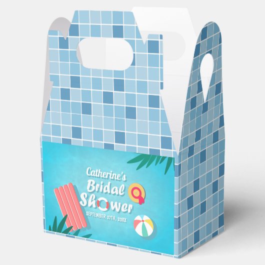 Tropical Pool Party Zomer Vrijgezellenfeest Bedankdoosjes (Geopend)