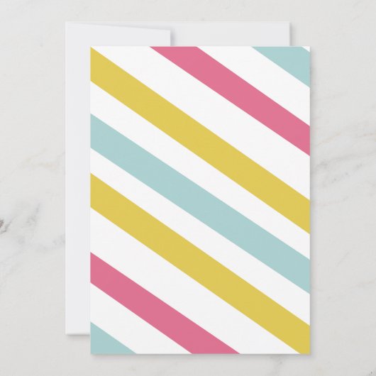 Tropical Pool Party Zomer Zwembad Verjaardag Kaart (Achterkant)