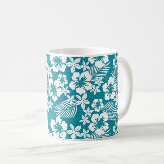 Tropical Print Coffee Mok (Voorkant rechts)