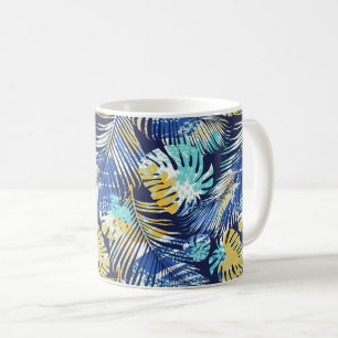 Tropical Print Coffee Mok