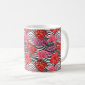 Tropical Print Coffee Mok (Voorkant rechts)