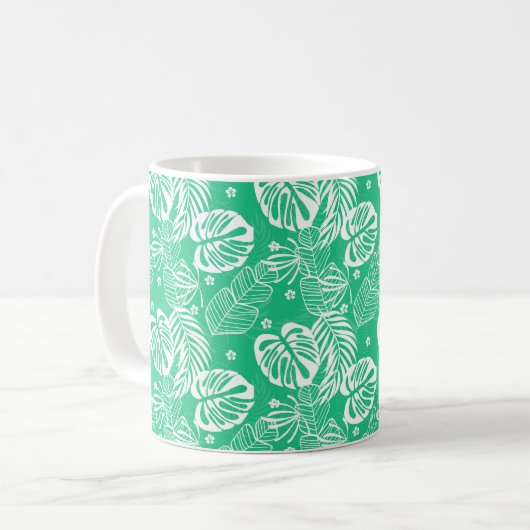 Tropical Print Coffee Mok (Voorkant links)