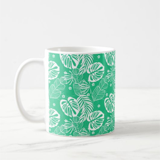 Tropical Print Coffee Mok (Links)