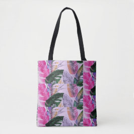 Tropical Print Pattern Canvas tas