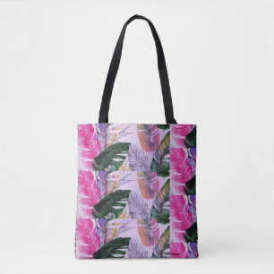Tropical Print Pattern Canvas tas