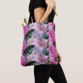 Tropical Print Pattern Canvas tas (Dichtbij)
