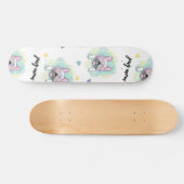 Tropical Pug Pattern Persoonlijk Skateboard (Horizontaal)