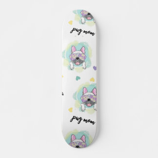 Tropical Pug Pattern Persoonlijk Skateboard