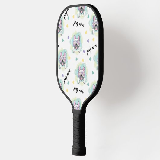 Tropical Pug Pattern Pickleball Paddle (Links)