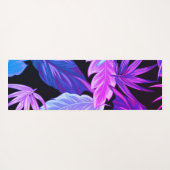 Tropical Purple Botanical Leaves  Yogamat (Achterkant (horizontaal))