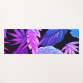 Tropical Purple Botanical Leaves  Yogamat (Voorkant (horizontaal))