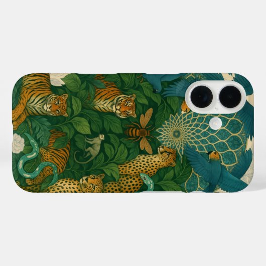 Tropical Rainforest Wildlife – Artistic Oerwoud iP Case-Mate iPhone Case (Achterkant (horizontaal))
