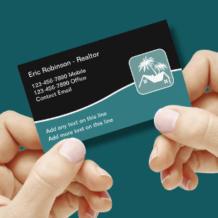 Tropical Realtor Moderne Visitekaartjes