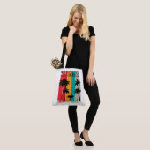 Tropical Rush: zonsondergang en Surf Tote Bag (Op model)