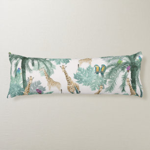 Tropical Safari Adventure 1 #art #tropisch Lichaamskussen