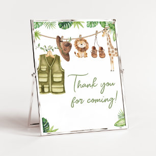 Tropical Safari Oerwoud Animal Bedankt voor je kom Poster