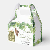 Tropical Safari Oerwoud Animals Baby shower Bedankdoosjes (Achterkant)