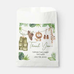 Tropical Safari Oerwoud Animals Baby shower Bedankzakje