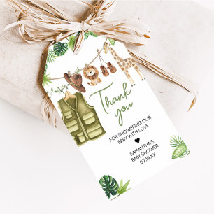 Tropical Safari Oerwoud Animals Favoriet Tags Cadeaulabel