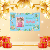 Tropical Safari Oerwoud Animals Kids Verjaardag Spandoek