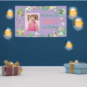 Tropical Safari Oerwoud Animals Kids Verjaardag Spandoek