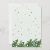 Tropical Safari Wild One Animals Oerwoud Verjaarda Kaart (Achterkant)