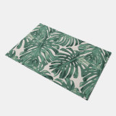 Tropical Sage Green Oerwoud Leaves Pattern Deurmat (Schuin)