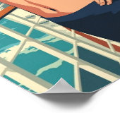 Tropical Sailor Pin-Up Girl – Retro 1950s Cruise  Poster (Hoek)