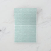 Tropical Sand Palm Trees Wedding Place Card Koe Bedankkaart (Binnen)