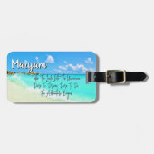 Tropical Sands: Ocean Avontuur | Aangepaste naam Bagagelabel (Voorkant horizontaal)