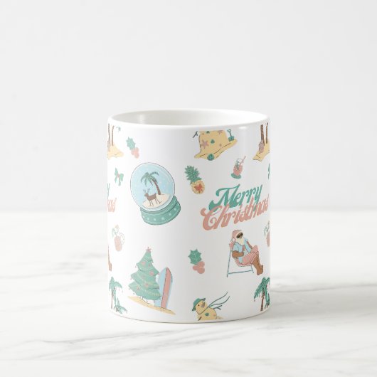 Tropical Santa Merry Christmas Mok (Center)