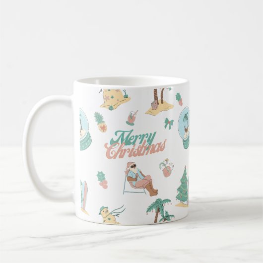 Tropical Santa Merry Christmas Mok (Links)