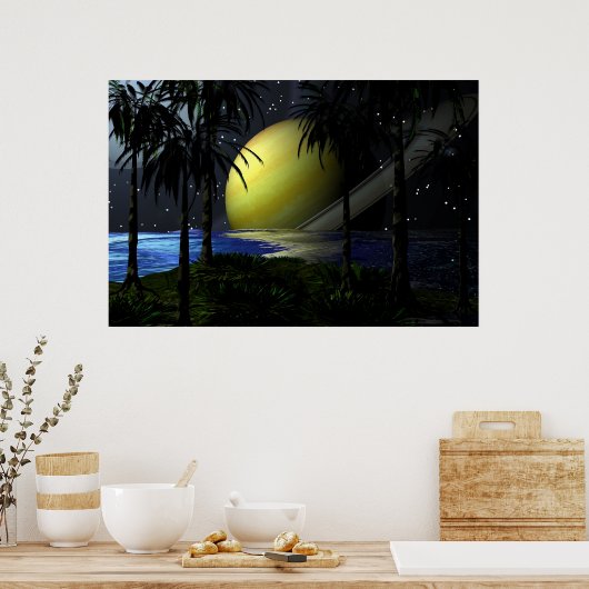 Tropical Saturn Poster (Keuken)
