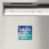Tropical Save the Date Magnets | Palmbomen Magneet (Insitu (Vaatwasser))