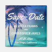 Tropical Save the Date Magnets | Palmbomen Magneet (Voorkant)