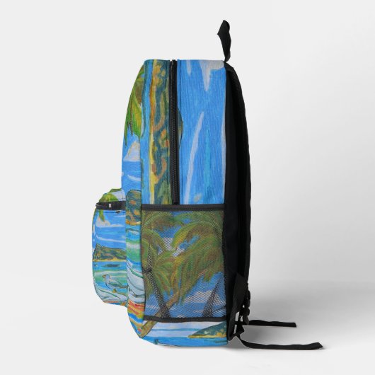 Tropical scene backpack  bedrukte rugzak (Rechts)