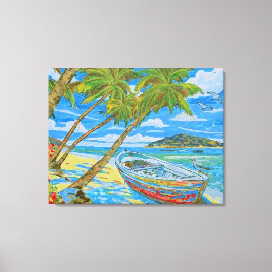 Tropical Scene photo Canvas Print (Voorkant)