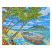 Tropical Scene photo Foto Afdruk (Voorkant)