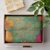 Tropical Seahorse Briefkaart Decoupage Boho Tissuepapier (Geschenk)