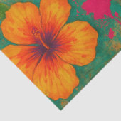 Tropical Seahorse Briefkaart Decoupage Boho Tissuepapier (Detail)