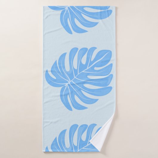 Tropical seamless etnische pattern with exotic lea badhanddoek (Badhanddoek)