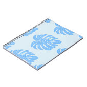 Tropical seamless etnische pattern with exotic lea notitieboek (Linkerzijde)