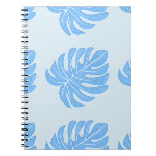 Tropical seamless etnische pattern with exotic lea notitieboek